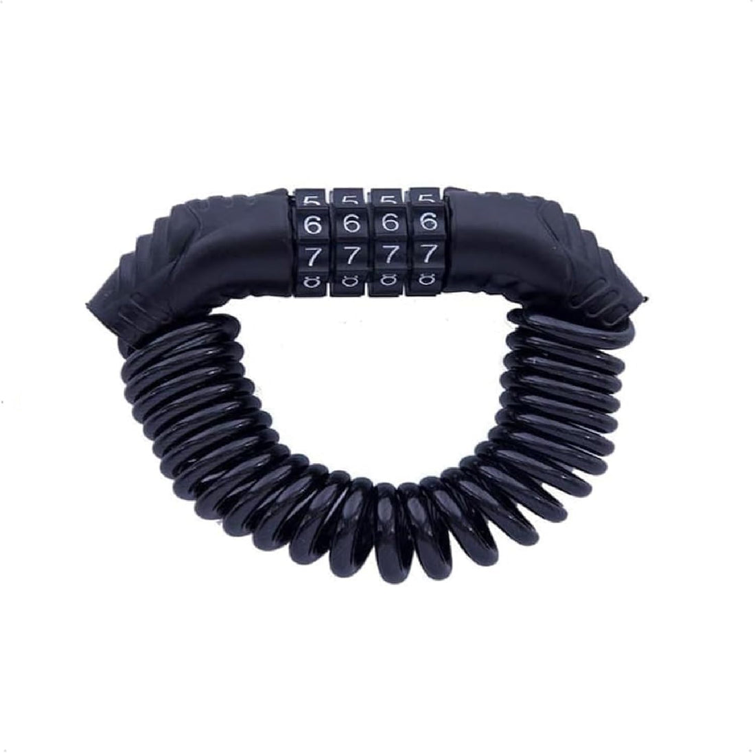 1PCS Anti Theft Bicycle Lock Chain，Lock 4 Digit Security Resettable Combination.