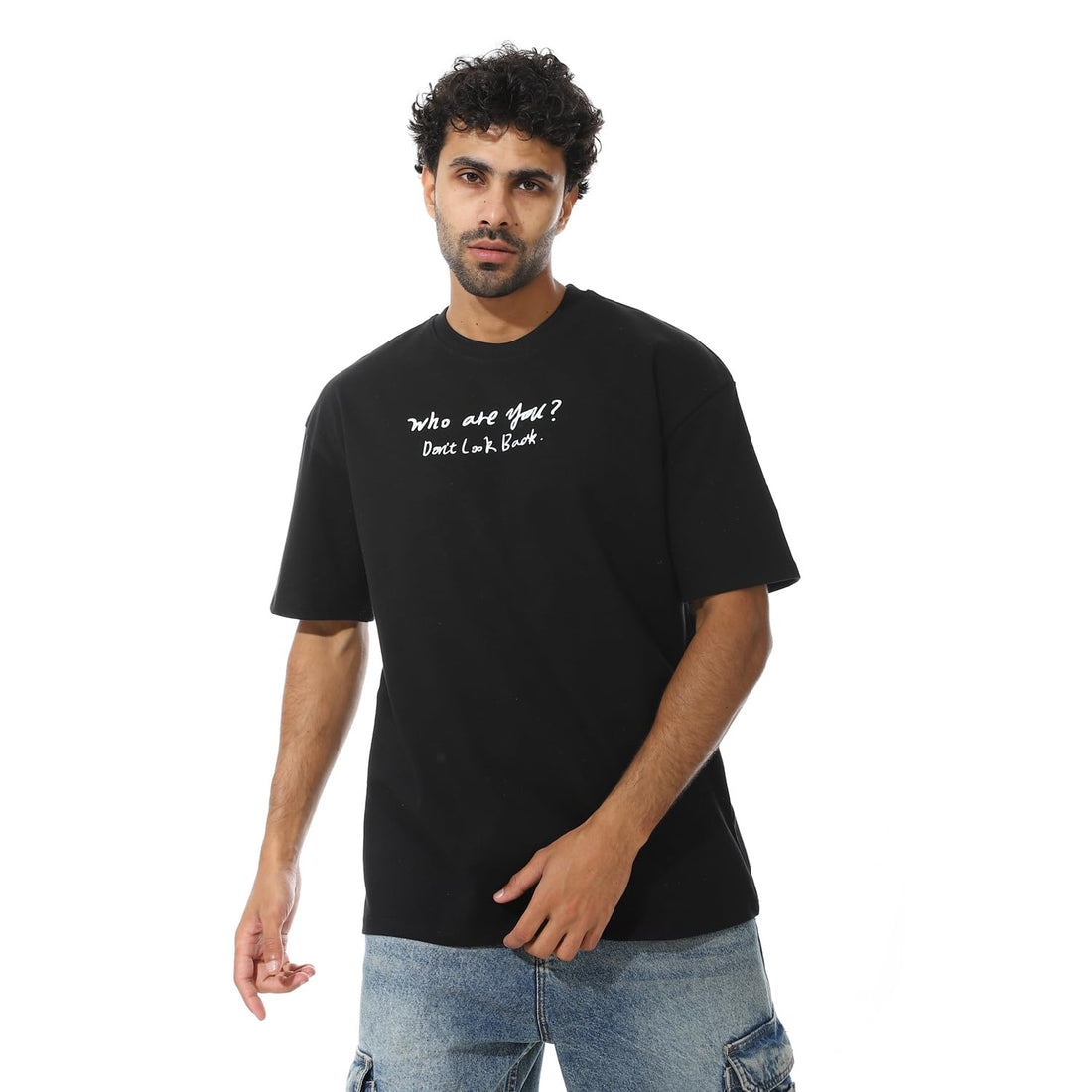 Andora Mens Short Sleeves Oversized Printed Western