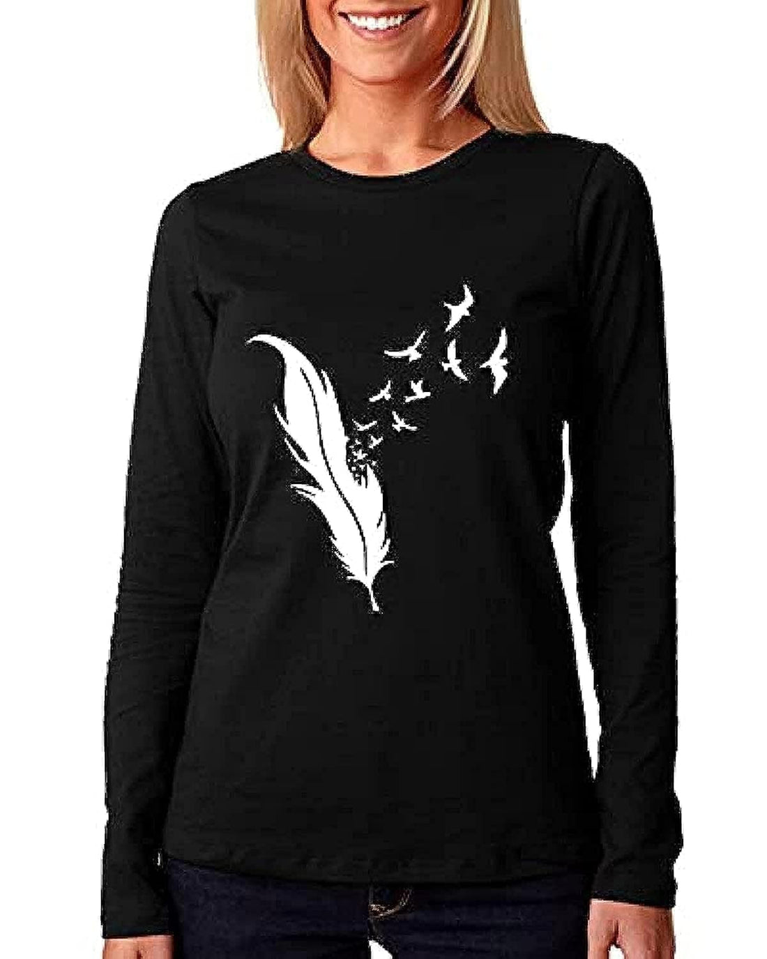 Print Online"FEATHER" T-Shirt
