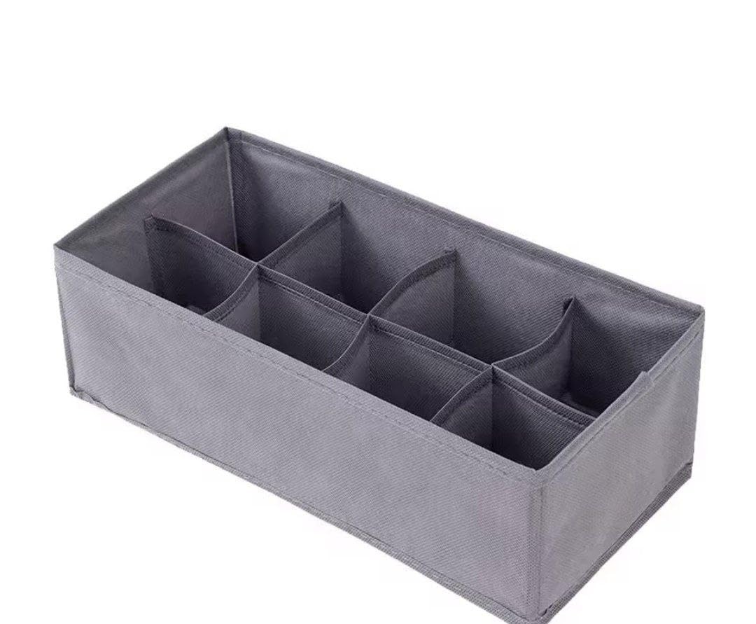 8-Section Fabric Drawer Organizer Dividers for Baby Closet, Wardrobe, Changing Table Organization, Clothes Storage, Toys, Diapers, Bibs, Blanket, Lido Collection