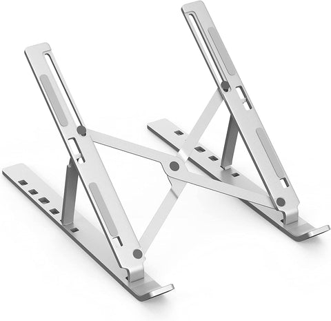 Stand laptop foldable & adjustable / tablet aluminum (silver)