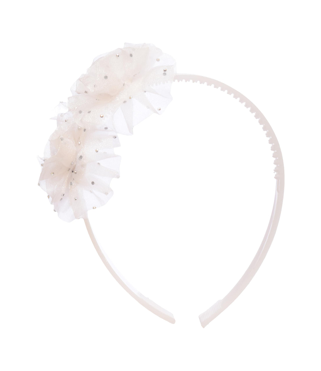 Plastic Headband for Girls - White