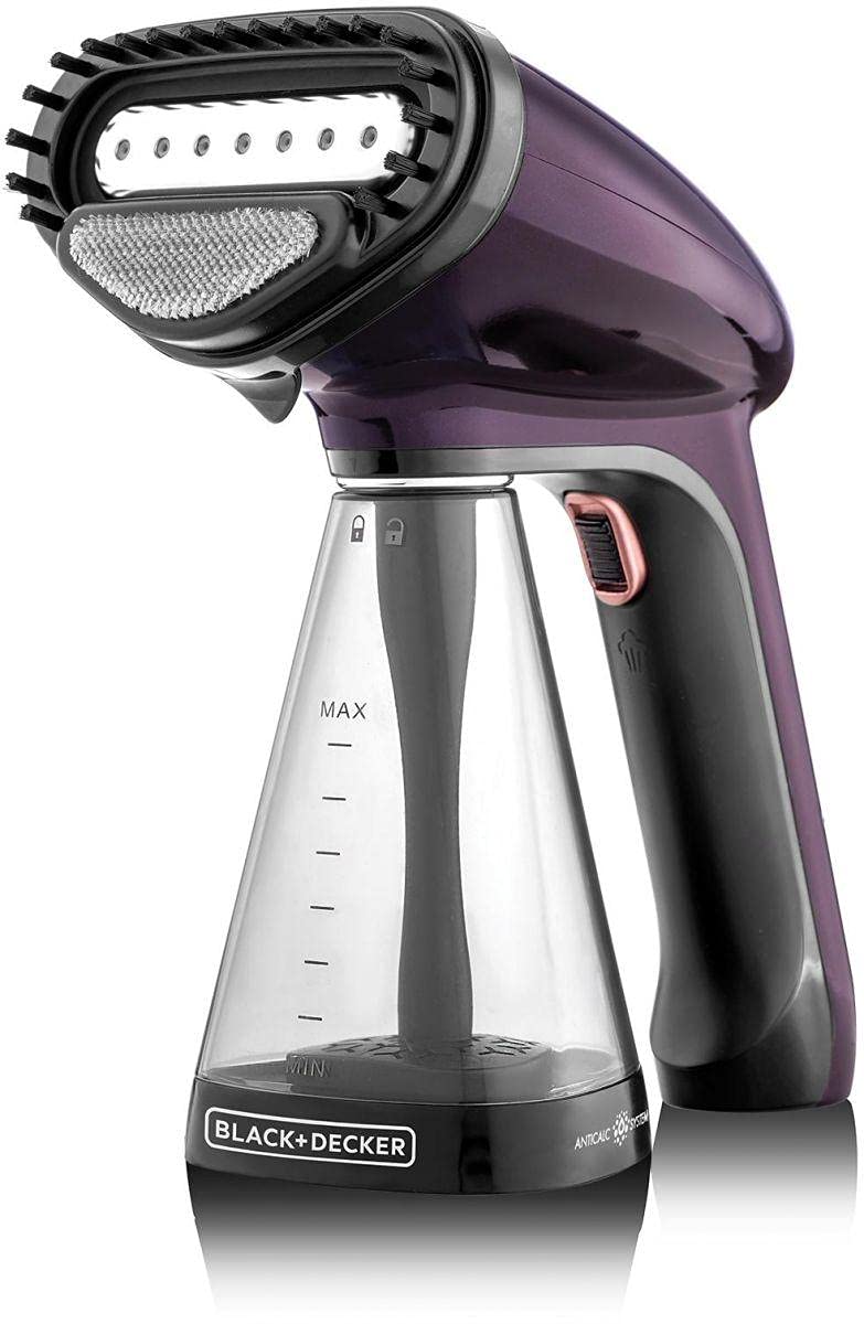 Black & Decker Handheld Handy Garment Steamer 1500W, Purple – International Warranty – HST1500-B5