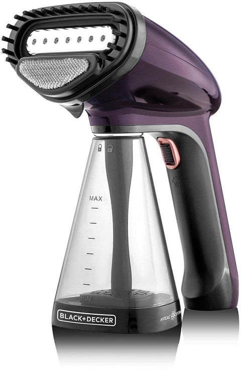 Black & Decker Handheld Handy Garment Steamer 1500W, Purple – International Warranty – HST1500-B5