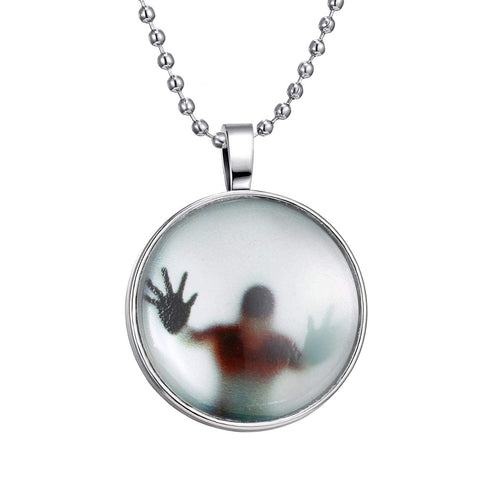 Necklace Glass Cabochon Glow In The Dark Nightlight