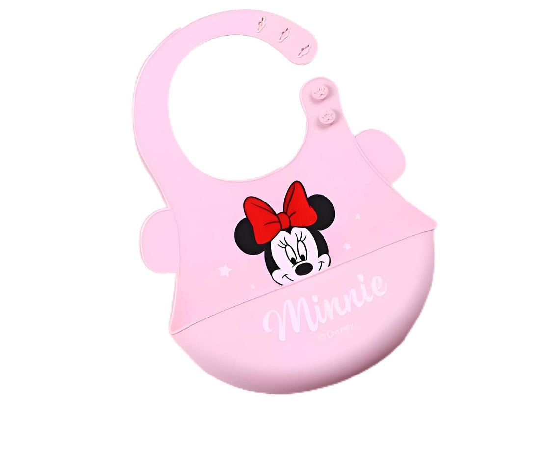 Silicone Feeding Bib - Leak-Resistant Edge, 6 Size Settings, Hypoallergenic & Dishwasher Safe for Babies 6-24 Months