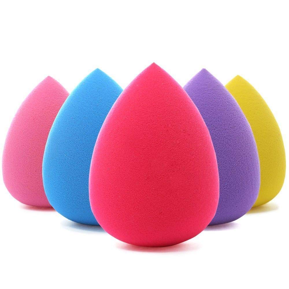 Camoha 6 Pcs Mini Makeup Sponge Set, Blender Beauty-طقم إسفنجة مكياج صغيرة من 6 قطع من كاموها، إسفنجة كريم الأساس بلندر بيوتي، خلاط بيوتي بلا عيوب للسائل والكريم والبودرة، إسفنجة مكياج متعددة الألوان