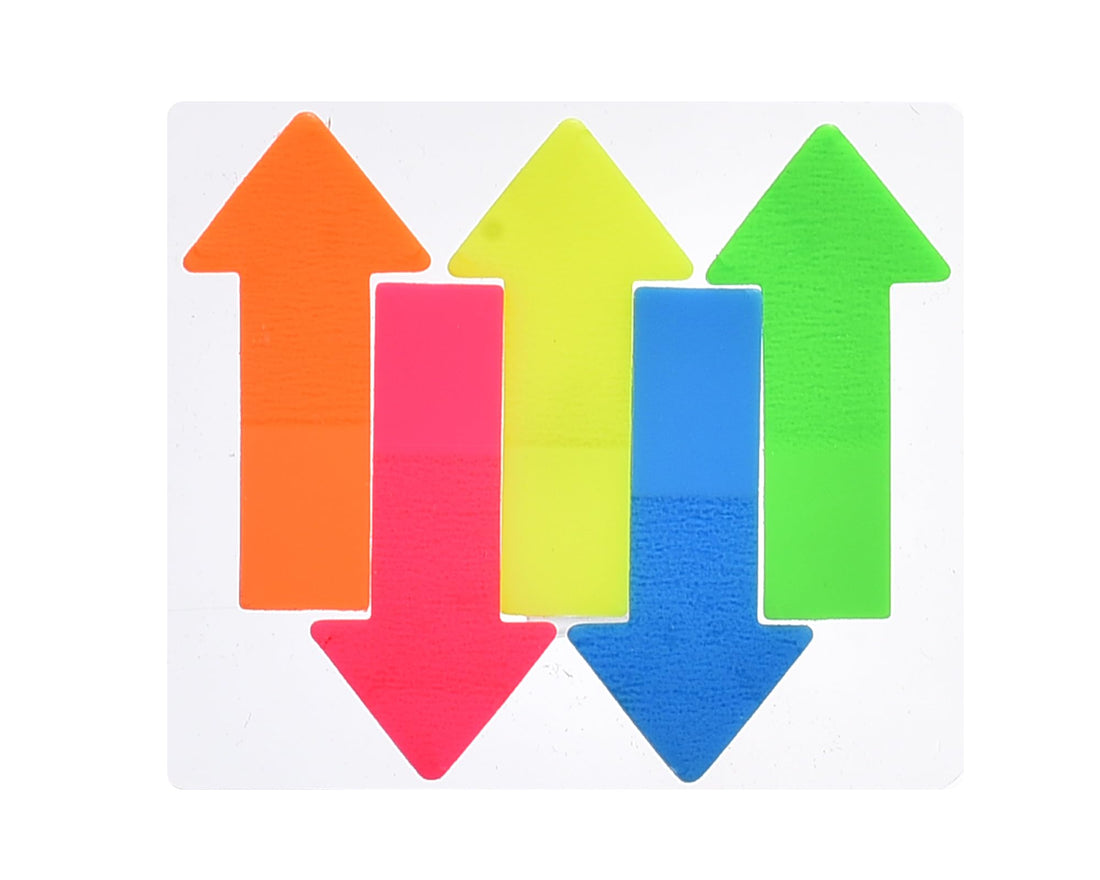 Elmaayergy ST-4 Set Of 5 Pieces Of Sticky Note, Arrow Shape With Durable Material, Suitable For School And Home