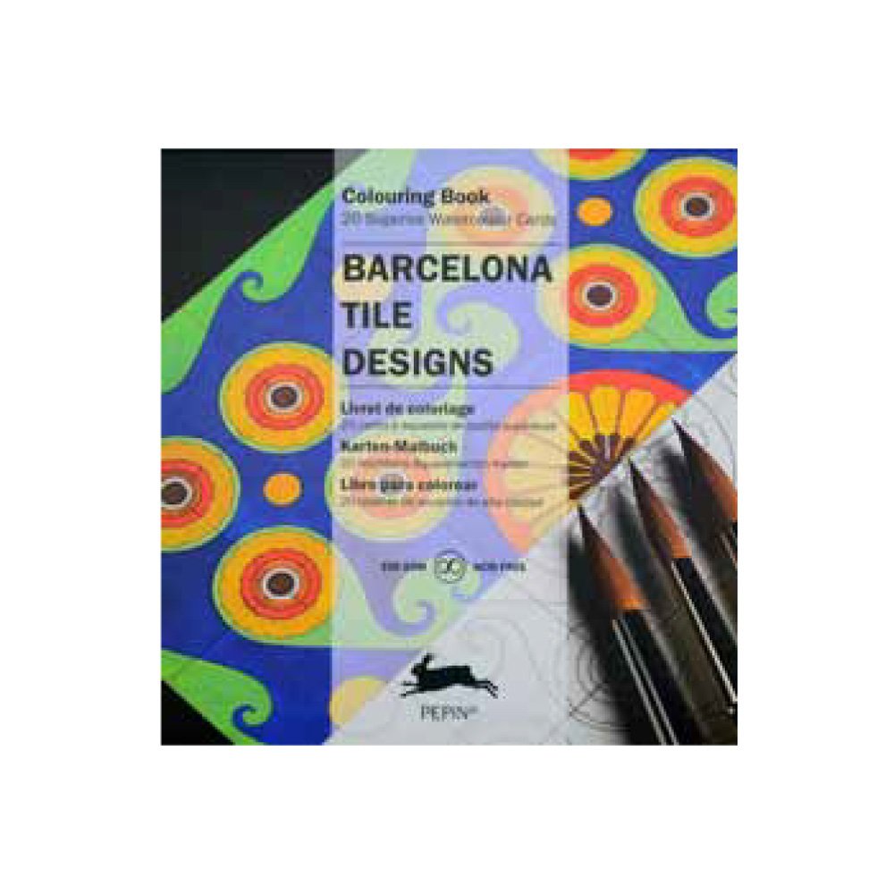 Barcelona Tile Designs: Colouring Card Book