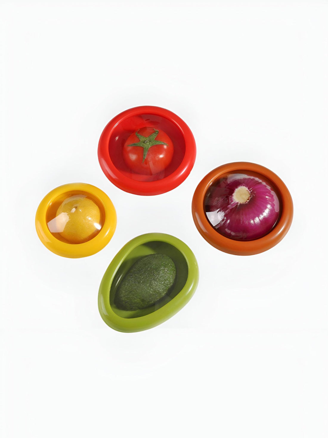 Avocado Keeper - Master the art of food storage with innovative silicone containers designed to keep your avocados, tomatoes and lemons fresh, making your meal prep easier and more efficient.