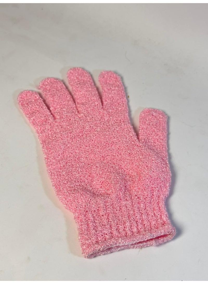 Exfoliating Gloves - Bamboo Exfoliating Gloves for Shower - Shower Loofah - Body Scrub for Bathroom - Removes Ingrown Hair and Dead Skin may vary color 1PC