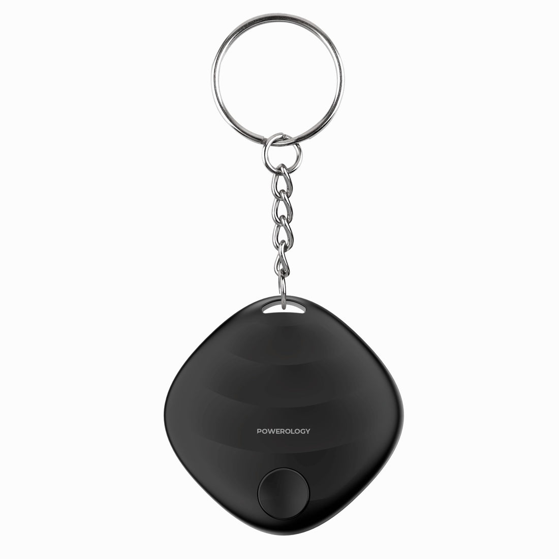 Powerology Find My Smart Tag, Bluetooth 5.3, Compatible with Apple Find My Compatible With iOS 14.5 and Above & Mac OS, Real-Time Updates, Replaceable Battery, Traqueur intelligent