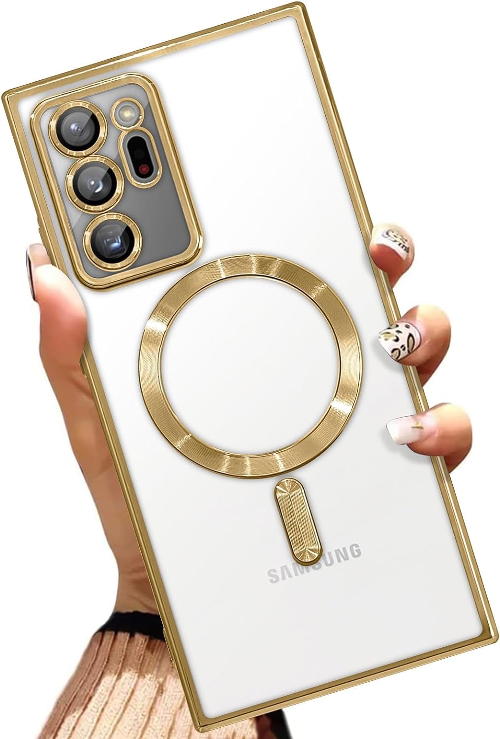 GRABIST Case for Samsung Galaxy Note 20 Ultra, with Camera Lens Full Protection, Compatible with Wireless Charging, Shockproof Soft TPU Phone Cover Compatible with Samsung Note 20 Ultra (Gold)