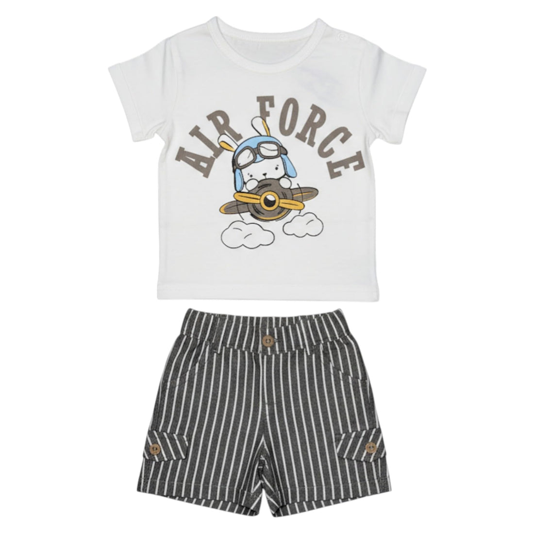 Sikaaa Boys Half Sleeves T-Shirt&Short Printed Whats Up Half Sleeves T-Shirt&Short (pack of 1)