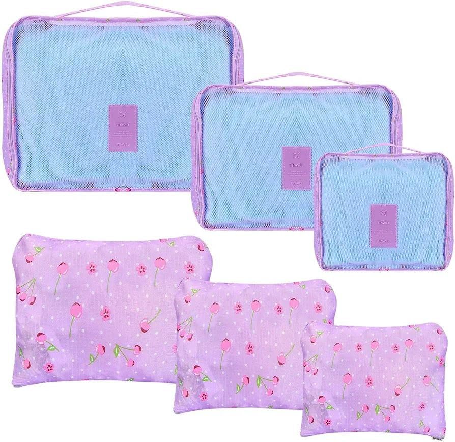 Travel and Departure Bag Set 6 Pieces Assorted Sizes High Quality Material Modern and Practical i