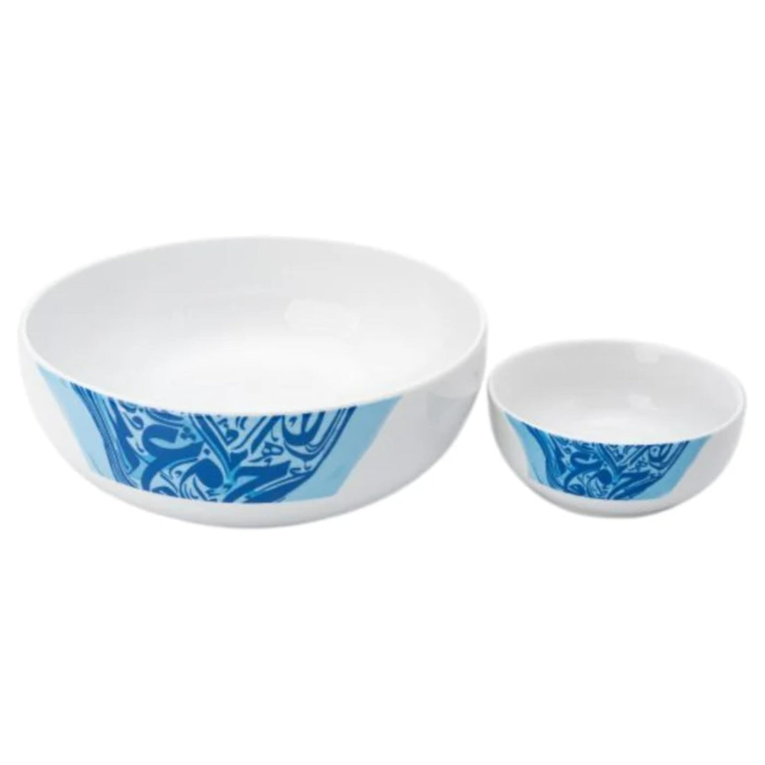 Porcelain Khoshaf Dessert Bowl 7-Pieces Set, Kufi
