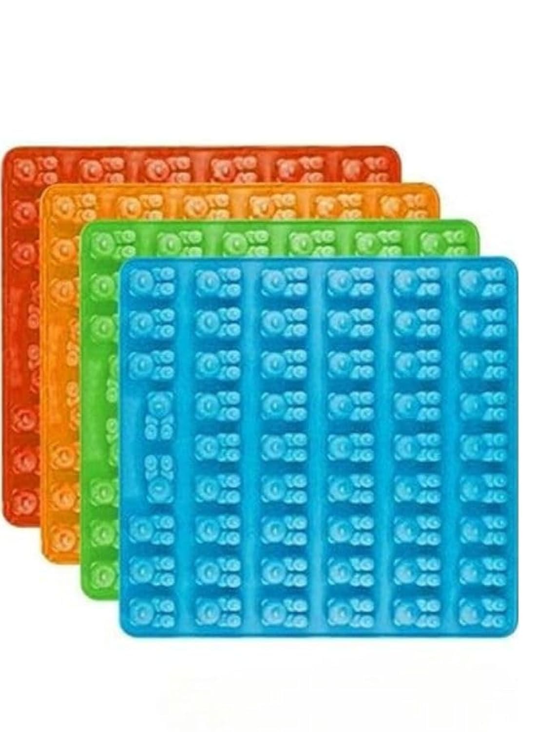 Gummy Bear Mold Candy Making Supplies Chocolate Ice Maker Silicone Molds 3 Pack (Random Color)