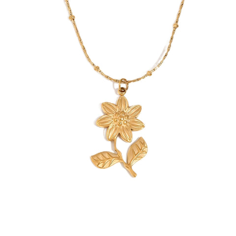 Sparkling Steel Pendant - A radiant lotus pendant crafted from rust-resistant stainless steel, engineered for long-lasting shine, everyday comfort, and a hypoallergenic finish that respects sensitive