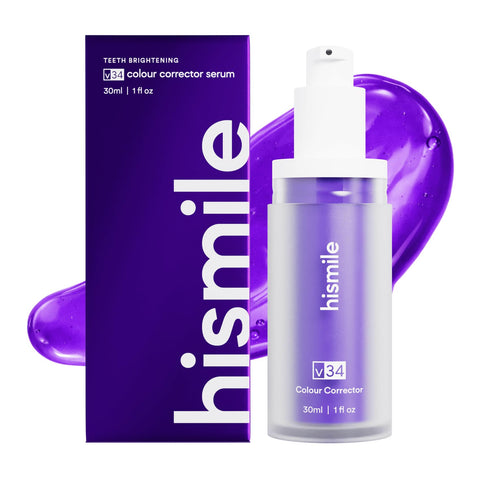 Hismile v34 Colour Corrector, Purple Teeth Whitening, Tooth Stain Removal, Teeth Whitening Booster, Purple Toothpaste, Colour Correcting, Hismile V34, Hismile Colour Corrector, Tooth Colour Corrector