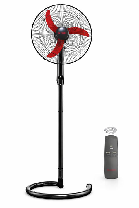 Fresh Shabah Stand Fan with Remote, Black, 20 Inch, GSFR-20