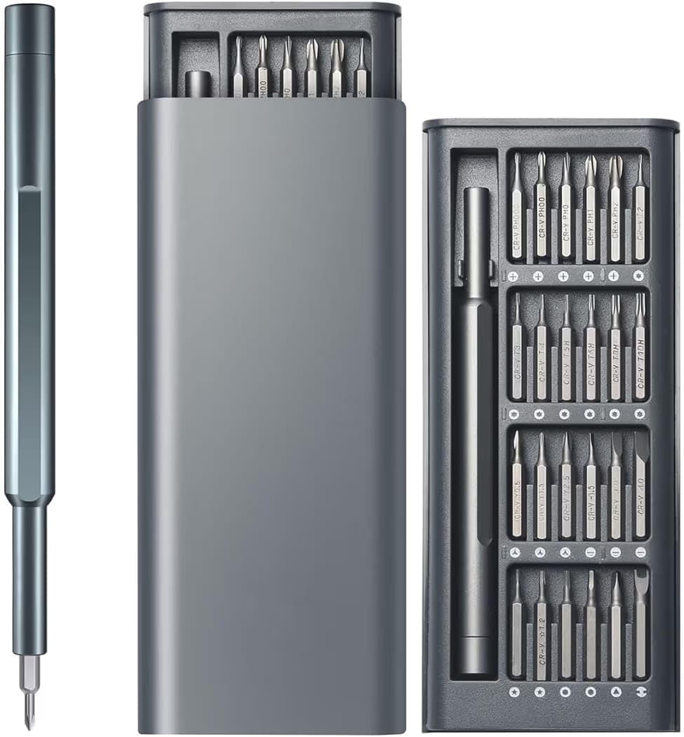 24 In 1 Precision Screwdriver Set Magnetic Mini Repair Tool Kit With Multiple Bits For Electronics Phone Laptop Camera Watch Computer Compact Pocket Design