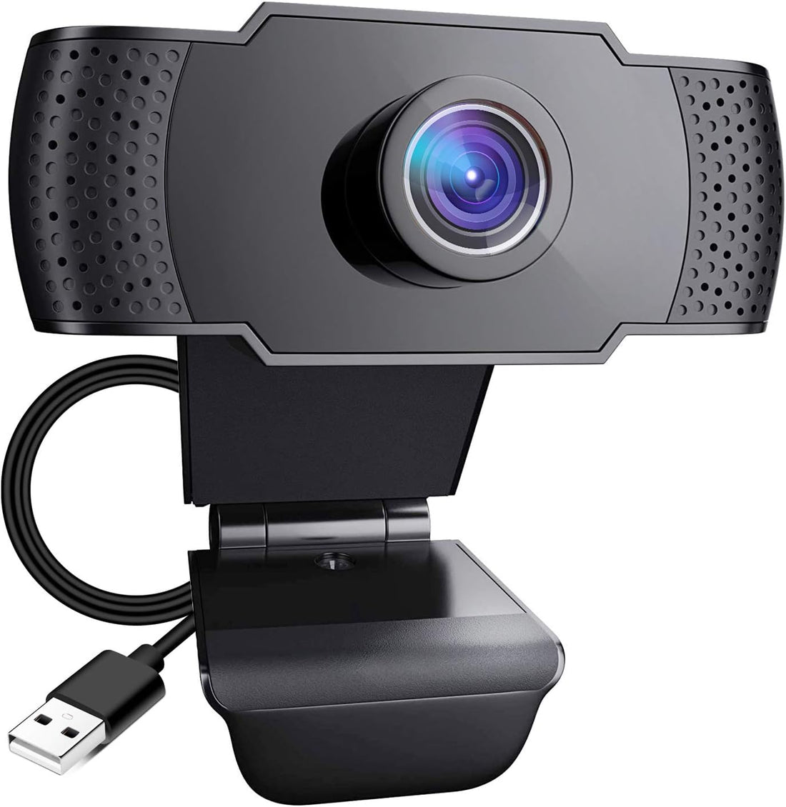 HD Webcam 1080P with Microphone USB Camera, 2 Megapixels / 30 FPS, Ultra Wide Angle, Clip/Stand - for Video Calling, Live Streaming, Zoom Meeting,PC/Laptop
