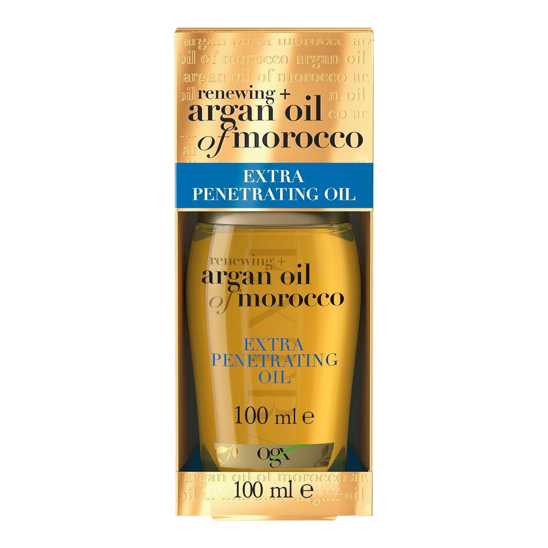 OGX, Hair Oil, Renewing+ Argan of Morocco, Extra Penetrating, Dry & Coarse Hair Types, New Formula, 100ml