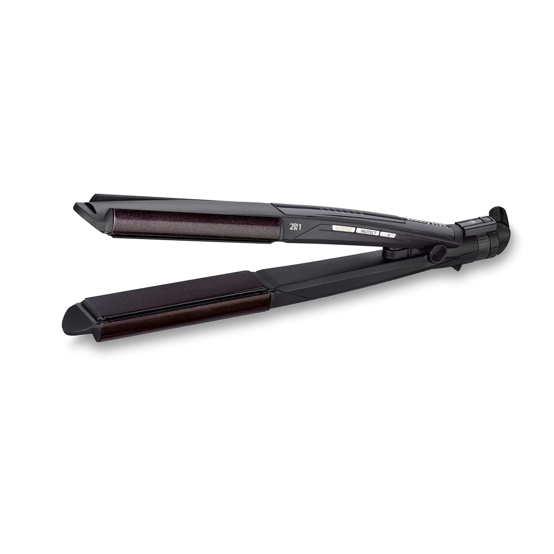 BaByliss 2-in-1 Wet And Dry Hair Curler & Straightener - 235°C | Diamond Ceramic Coating, Dual Functionality, Wet & Dry Use | Hair Styling Tool by BaByliss, Black - ST330E