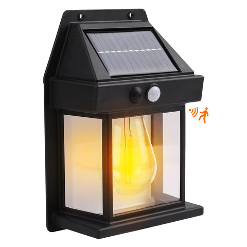 Solar Lights for Outdoor Wall, Solar Wall Light Outdoor with Motion Sensor, 3 Modes, Solar Garden Wall Lights, IP65 Waterproof Outdoor Lamp, Decorative for Garden, Patio, Garage, Path, Fence