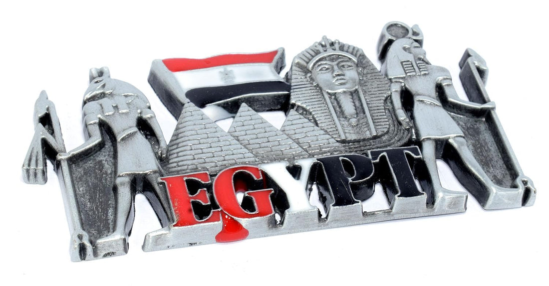Immatgar Pharaonic Fridge Magnet - love Egyptian Souvenir Ancient Egypt Décor Collectible Magnetic Ornament for Kitchen Home & Office Décor (shape1 - Gray)