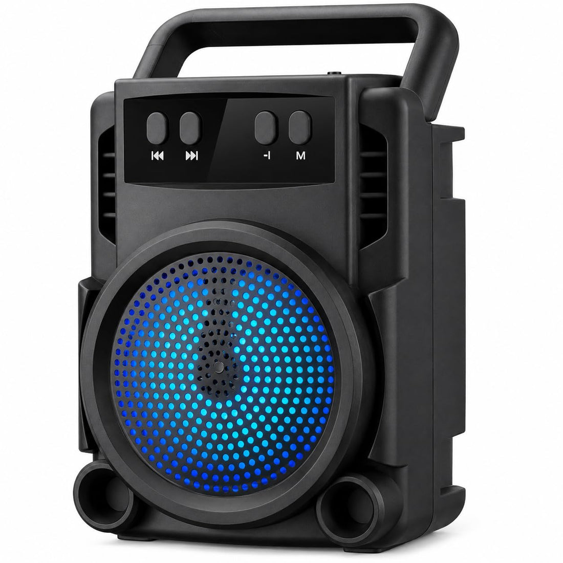 Bluetooth Speaker, Portable Wireless Speaker with USB and TF Card, 5 W Mini Desktop Music Player with LED Light and Handle for Home Office Travel, GTS-1360
