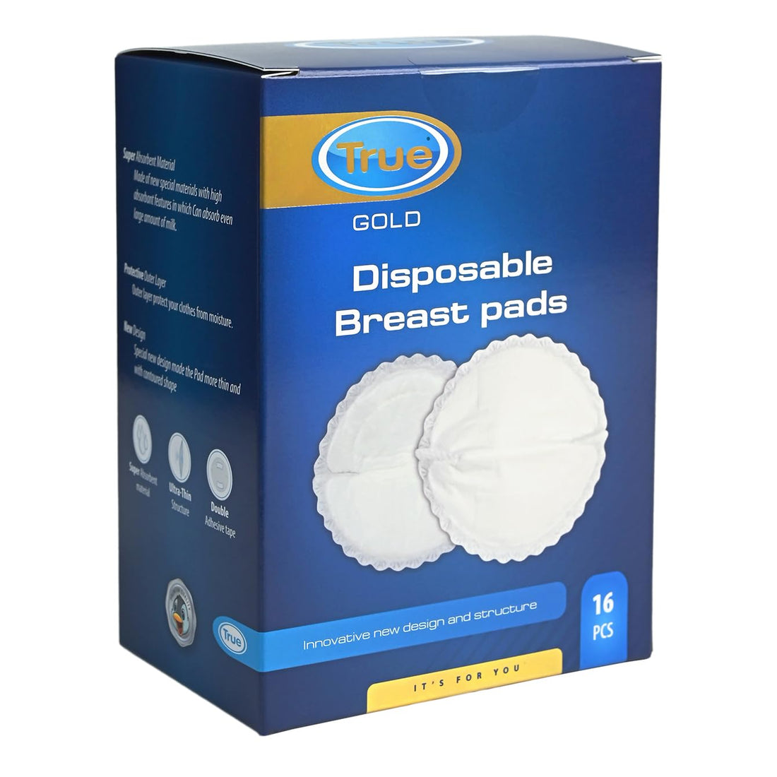 True Gold Disposable Breast Pads 16pcs