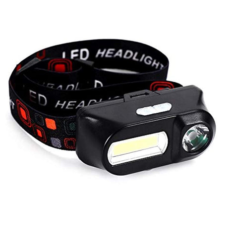 Mini COB LED Headlight Headlamp Head Lamp Flashlight USB Rechargeable Waterproof Torch Camping Hiking Head Light