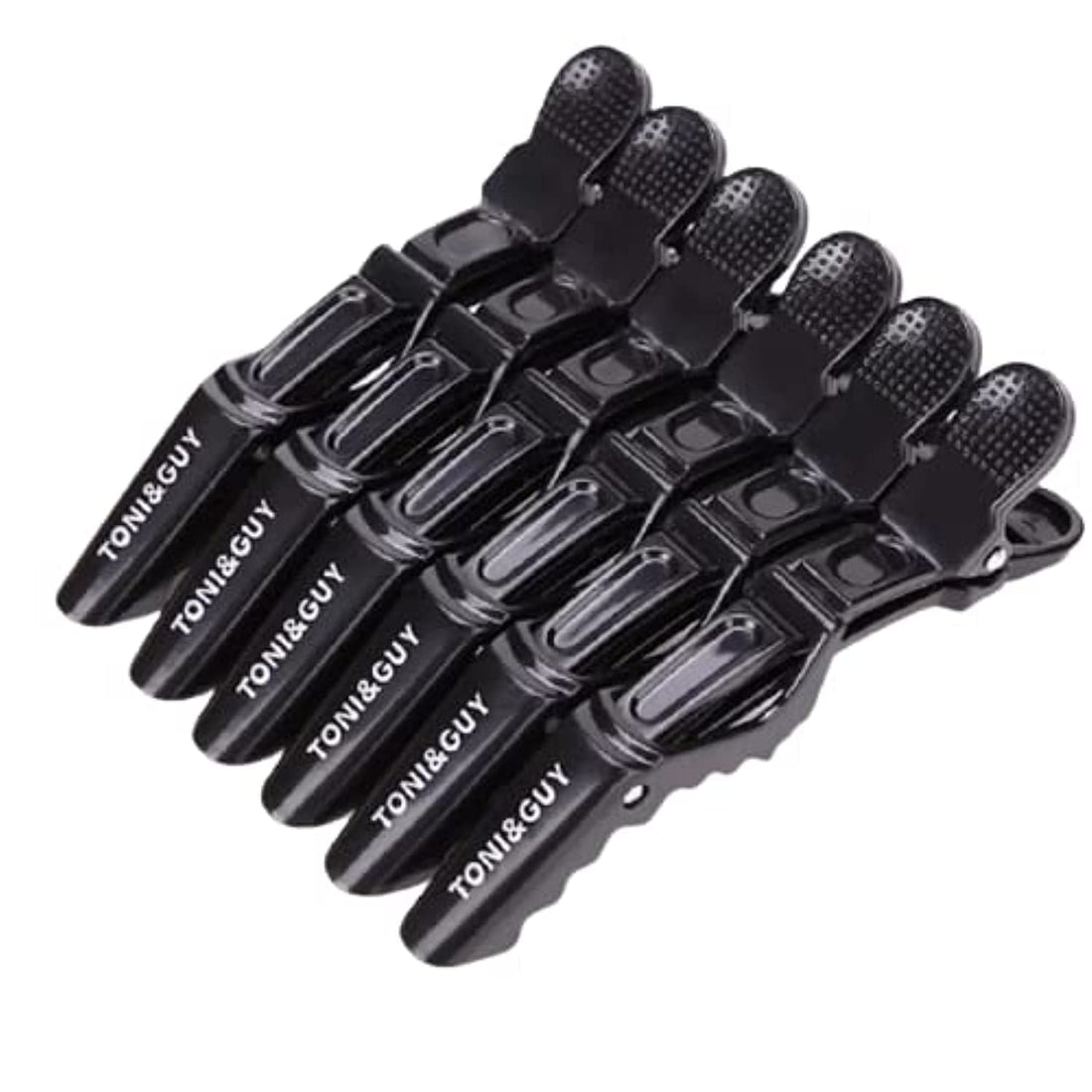Crocodile Shape Hair Clips - 6 Piece - Black, 1