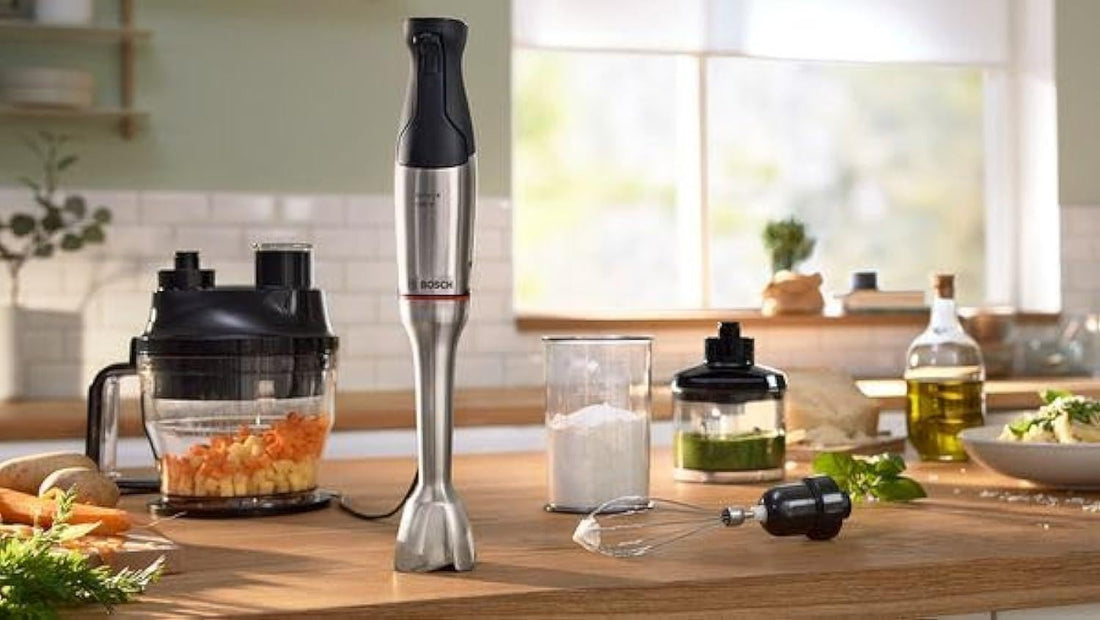 DSP Hand Blender 300W with Full Copper Motor, 2-Speed Stainless Steel Shaft & Detachable Body, KM1021 (Black)