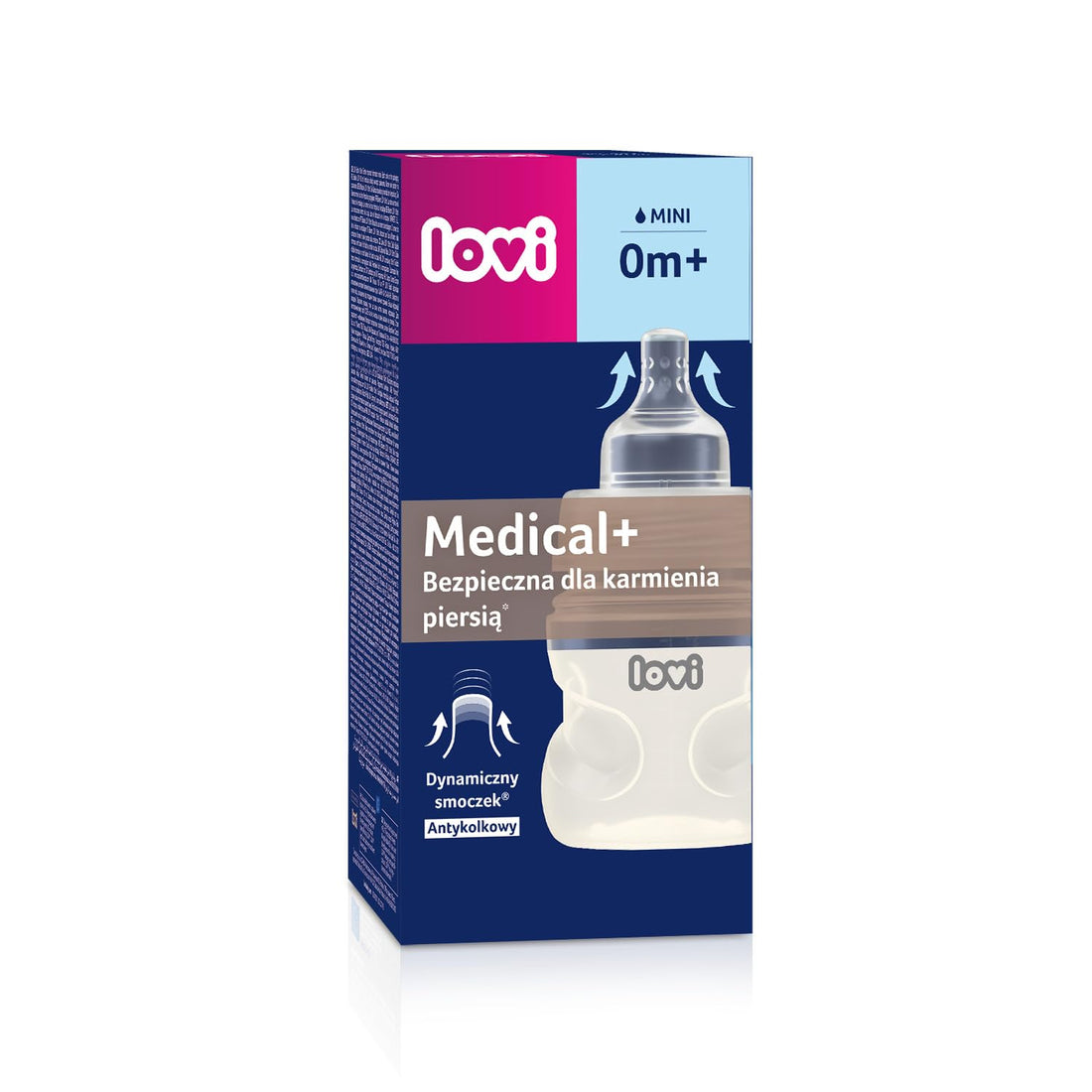 LOVI Anti-Colic Baby Feeding Bottle with Dynamic Teat| 150 ml |Super Air Vent System | Protects The Sucking Reflex | Medically Tested