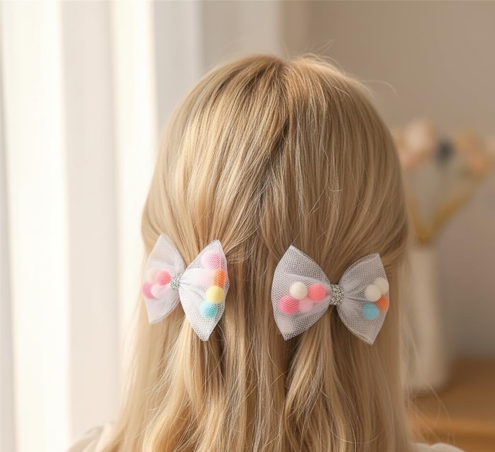 Girls Hair Clips 6 Pieces Candy Card Design Attractive Colors Light Weight for School and Trips Hair Clips