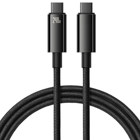 LDNIO Robust 240W Super Fast Cable Rapid Charging USB-C to USB-C PD3.1 QC4.0 for Samsung Galaxy S25 Ultra, S4Ultra, S23, for Huawei, Oppo, Xiaomi, Apple and all Type C Devices (2 Meter, 1, Pices)