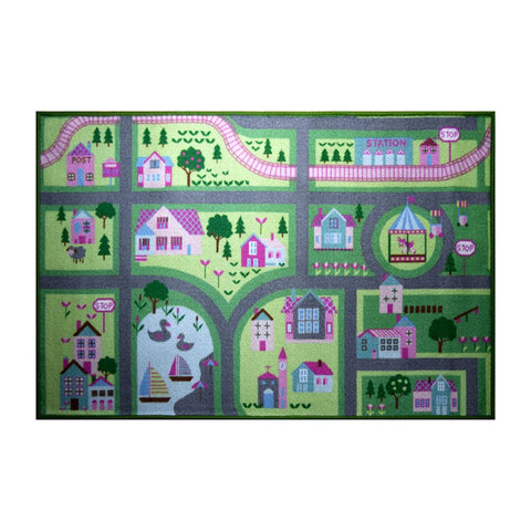 Mac Carpet Kid'S Stella Educational Rugs Size: - 80X120cm - Light Green