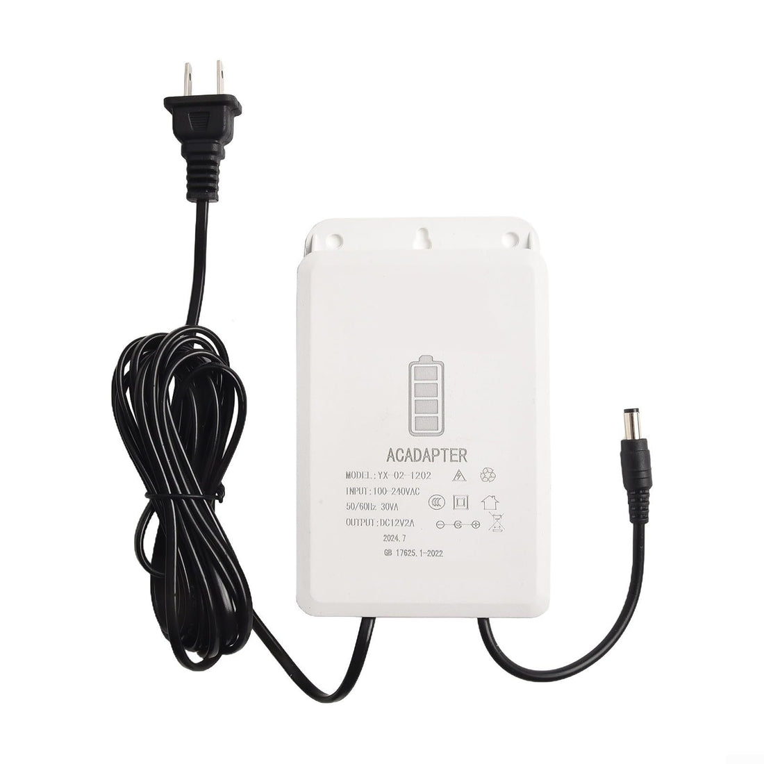 DC 12V-2A Uninterruptible Power Supply Rainproof Mini UPS Battery Backup Interface, 2400/3600/ 5400mAh Power Supply Adapter (5400MA)