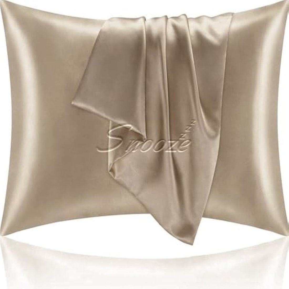 Snooze, Satin Pillowcase for Hair and Skin, 48 * 70 cm, Gold