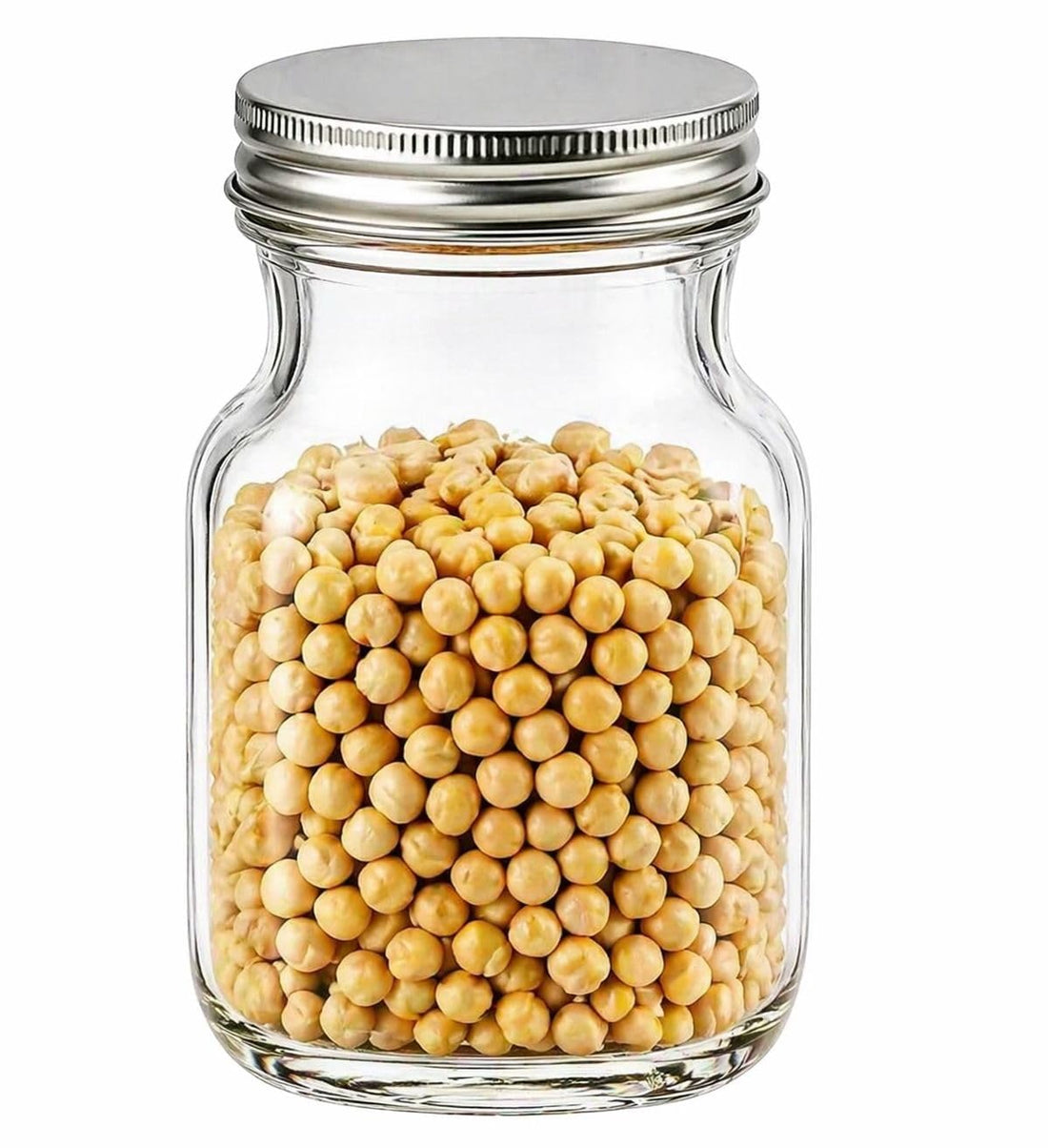 Airtight Glass Jar – Glass Storage Jar Airtight – Legumes, Spices & Juice Storage Container – Leak Proof (500ml)