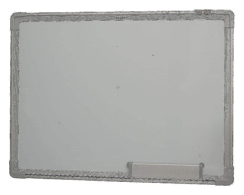 White Board with Holder (45 x 60cm, Silver)