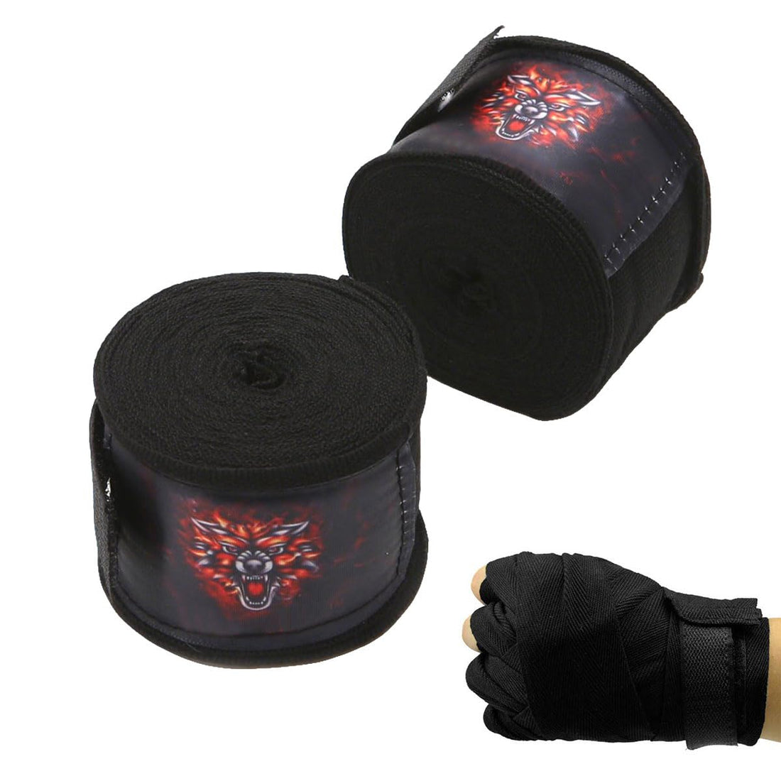 Boxing Hand Wraps 5 Meter 1 Pair punching gloves tape fighting sparring training Handwraps Kickboxing Muay Thai MMA Bandages Elastic Breathable Strength Training Straps Inner Martial Arts wrist wraps