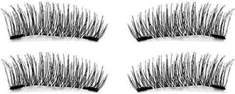 Natural False Handmade 3D/6D Magnetic Eyelashes with 3 Magnets and Box 24P-4