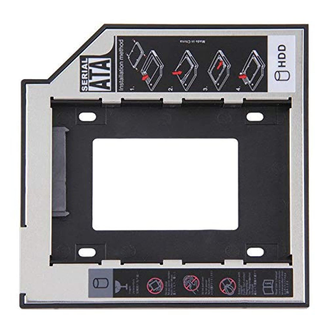 Generic 9.5mm Universal 2.5 2nd 9.5mm Ssd Hd SATA Hard Disk Drive HDD Caddy Adapter Bay For Cd Dvd Rom Optical Bay