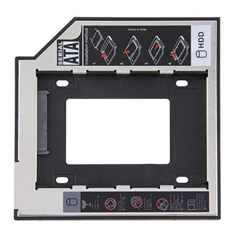 Generic 9.5mm Universal 2.5 2nd 9.5mm Ssd Hd SATA Hard Disk Drive HDD Caddy Adapter Bay For Cd Dvd Rom Optical Bay