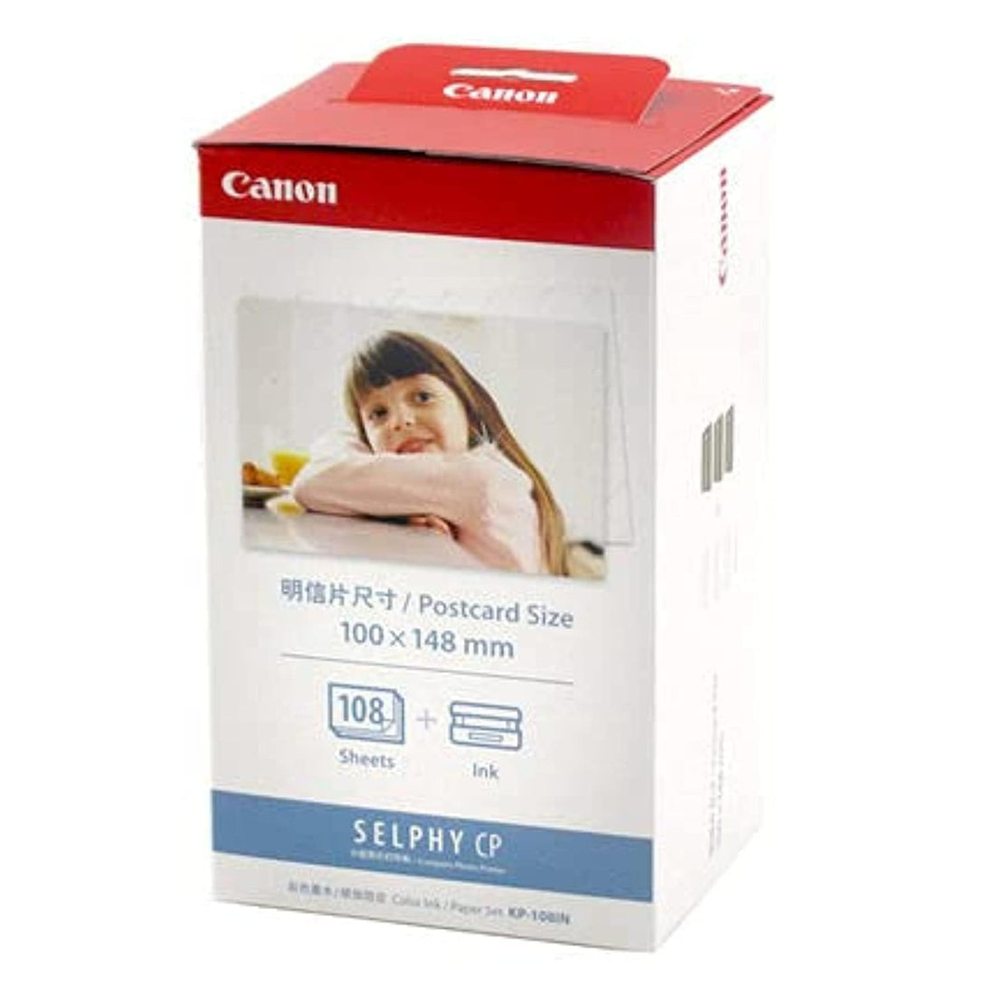 Canon Selphy cp - kp-108in color ink paper set postcard size 100x148mm 108-sheets for selphy cp
