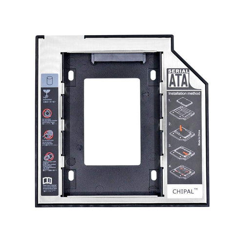 2nd HDD Caddy 9.5mm SATA 3.0 2.5 SSD Case Hard Disk Drive Enclosure Caddy with LED for Notebook