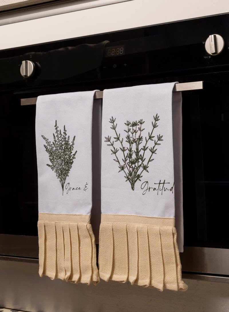 Words Co. Grace & gratitude kitchen towel set